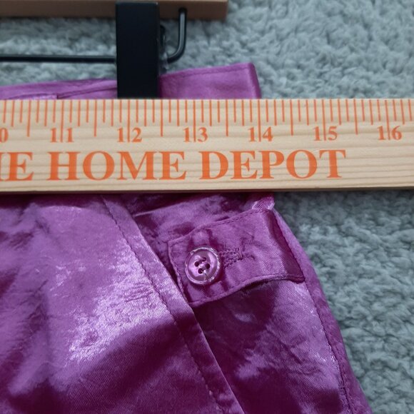 Vintage 80's Avon Fashions Womens Shiny Pink High-Waist Pants Size 11/12 tapered - Picture 5 of 11